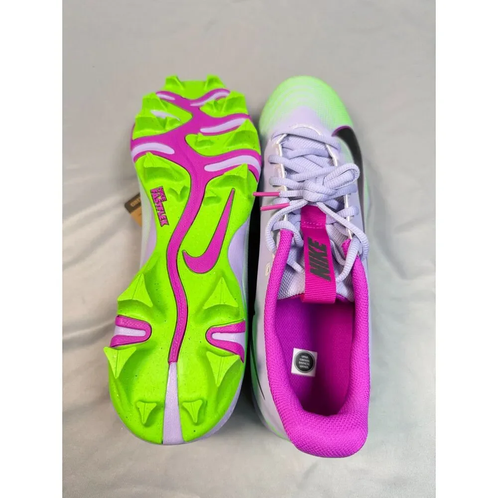 Nike Fastflex Molded Athletic Cleats - Men's Size 12 - Purple / Volt / Magenta